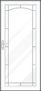 Decorative storm doors