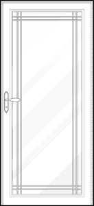 DECORATOR™ FULL GLASS DECORATIVE STORM DOORS