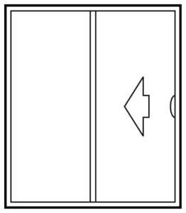 Vinyl patio sliding exterior doors